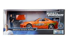1995 Toyota Supra *Fast and Furious*, orange Including Brian O'Conner Figure