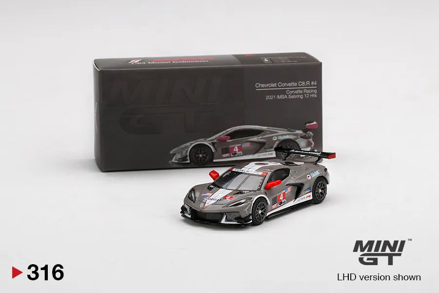 MINI GT - MGT00316-L Collection Miniature Car - Grey/Red