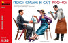 FRENCH CIVILIANS IN CAFE 1930-40S