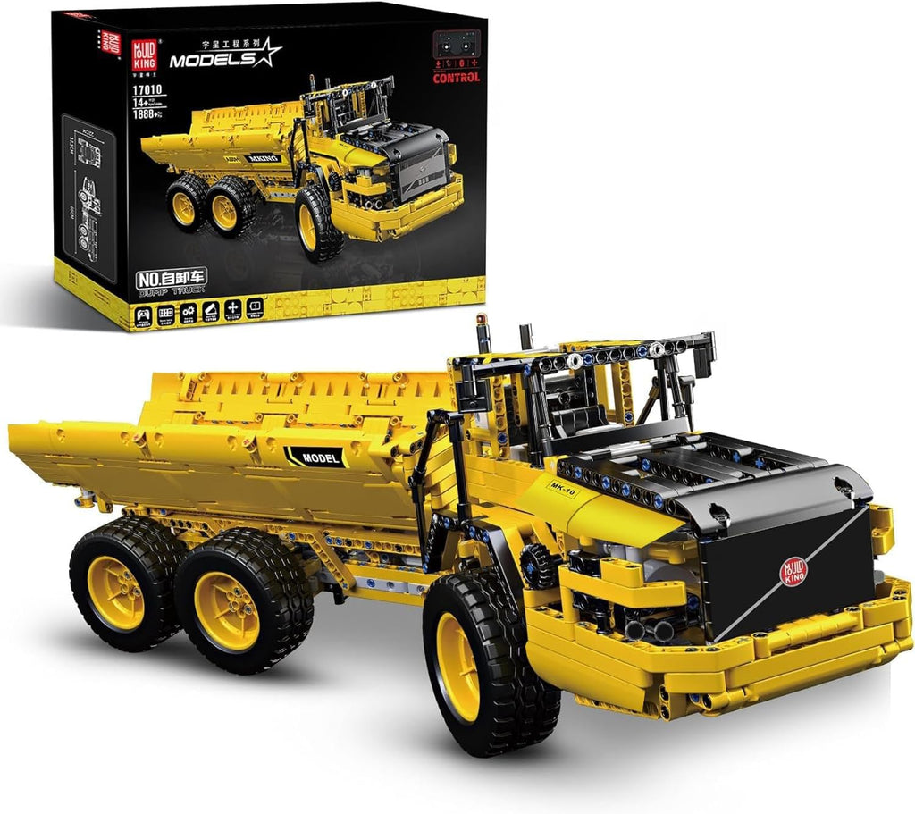 Mould King Engineering Dump Truck Building Block Kits, MOC Building Blocks Set to Build