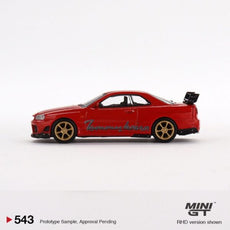 MINI GT 1/64 NISSAN SKYLINE GT-R R34 TOMMYKAIRA R-Z RED RHD DIECAST SCALE MODEL CAR