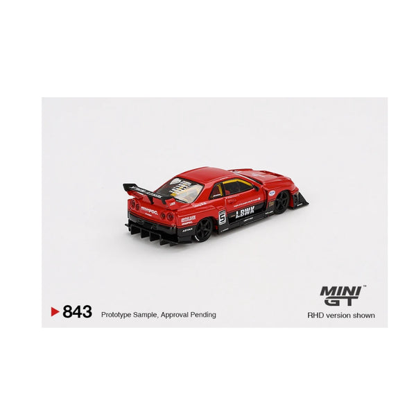 1:64 Nissan LB-ER34 Super Silhouette Skyline (Black), April 2025