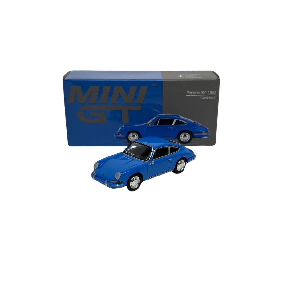 Porsche 901 1963 Quickblau LHD 1:64 Scale Mini GT MGT00707L