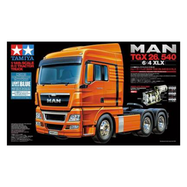 希少 TAMIYA MAN TGX 26.540 6x4 XLX 1/14 Tamiya-1/14 MAN TGX 26.540 6X4 XLX – GP Models