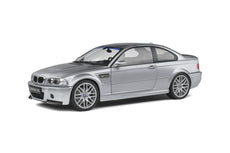 SOLIDO 1/18 BMW E46 CSL COUPÉ – SILVER GREY METALLIC – 2003