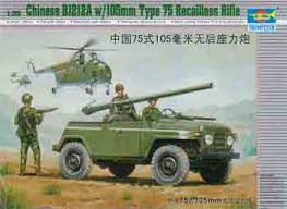 Trumpeter 1/35 Chinese BJ212A w/105mm Type 75 Recoilless Rifle