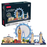 CITY LINE LONDON (186PCS) 3D PUZZLE WITH LED LIGHTS