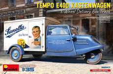 TEMPO E400 KASTENWAGEN 3-WHEEL DELIVERY BOX TRACK 1/35