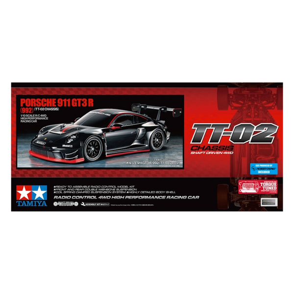 タミヤ　 Porsche 911 GT3 R (992) TT-02 Tamiya-1/10 PORSCHE 911 GT3 R (992) (TT-02) W/esc – GP Models