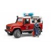 Land Rover Defender Wagon Fire Department vehicle with Fireman
