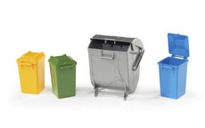 ACCESSORIES: GARBAGE CAN SET (3 SMALL / 1 LARGE)