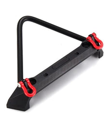 Front Bumper with Light for TRX-4  1/10 RC Crawler Car Parts (Black)