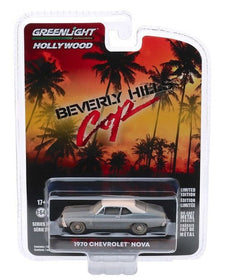 Greenlight 1:64 Diecast Model Car - Beverly Hills Cop (1984) - 1970 Chevrolet Nova Solid Pack