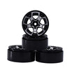 2.0"" Aluminum Beadlock Crawler Wheels 4pcs -Sliver Black
