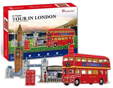 Tour In London CubicFun C146h 3D Puzzle 120(8P) Pieces-
