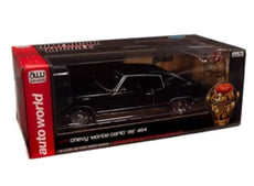 AutoWorld -  1/18 1970 Chevy Monte Carlo SS 454 - Black