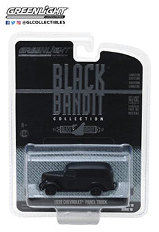 1:64 Scale Black Bandit Series 18 1939 Chevy Panel Truck.