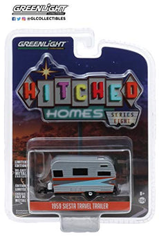 1:64 Hitched Homes Series 8-1959 Siesta Travel Trailer