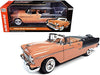 AutoWorld -  1/18  1955 Chevy Bel Air Convertible - Coral & Grey
