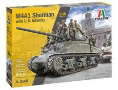 1/35 US M4A1 SHERMAN WITH US INFANTRY