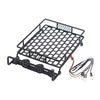 Roof Luggage Rack with LED Light Bar for 1/8, 1/10 RC Cars