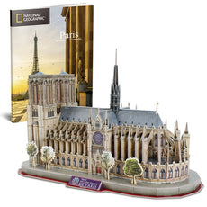 CubicFun - National Geographic - Notre Dame De Paris 3D Puzzle (128 Pieces)