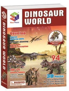 Dinosaur World Magic-Puzzle 3D Puzzle 94 Pieces
