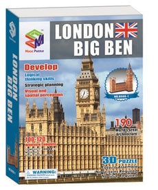 Hardcover Big Ben In London Magic-Puzzle 3D Puzzle 190 Pieces