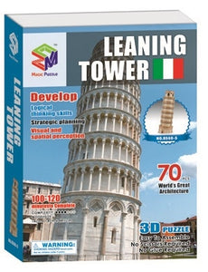 Hardcover Edition Of Leaning Tower Of Pisa Magic-Puzzle 3D Puzzle 70 Pieces