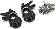 Brass Inner Front Portal Housing / Front Steering Knuckle Set -Black for (TRX-4) 2pcs/set
