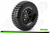 Louise RC - CR-ARDENT - 1-10 Crawler Tire Set - Mounted - Super Soft - Black 1.9 Wheels - Hex 12mm - L-T3232VB