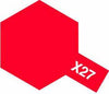 X-27 Clear Red Acrylic Paint