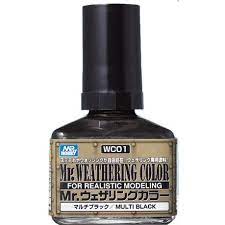 Mr. Weathering Color- Multi Black