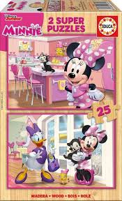 MINNIE & THE HAPPY HELPERS WOODEN PUZZLE