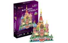ST. BASIL'S CATHEDRAL (RUSSIA) 224PCS 3D PUZZLE WITH LED UNIT