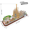 Cubic Fun City Line Barcelona 3D Puzzle (186 Pieces)