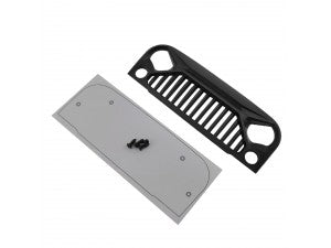 Plastic Front Light Cover Black For Axial SCX10 Jeep Wrangler Body