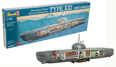 Rev -1/144 Deutsches U-Boot German Submarine TYPE XXI with interior
