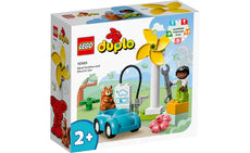 LEGO® DUPLO® Town Wind Turbine and Electric Car 10985 Building Toy Set