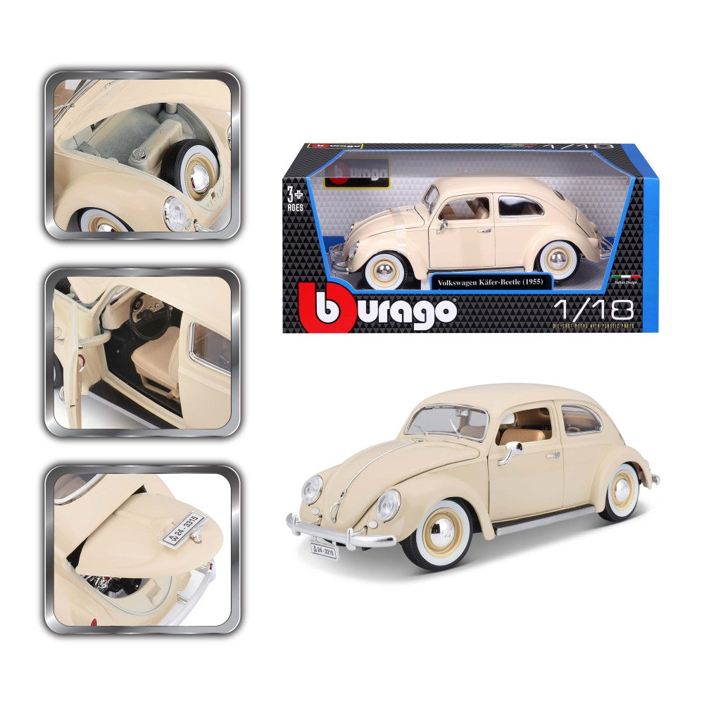 Bburago 1/18 Volkswagen Beetle 1955 - Série Gold - Occasion Italie