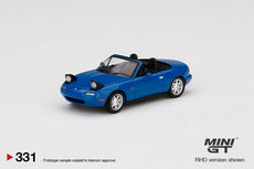 Mini GT - Eunos Roadster Mariner Blue Headlight Up (1/64 Scale Model)