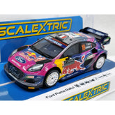 Scalextric 1/32 Slot Car Ford Puma Rally 1 Sebastien Loeb 2022 Monte Carlo Rally