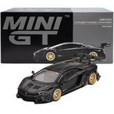 MINI GT 1:64 LB★WORKS Lamborghini Aventador Limited Edition Matte Black