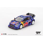 MINI GT 1:64 Ford Puma Rally1 #55 M-Sport Ford WRT 2025 Rally Monte-Carlo MGT01176-L
