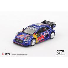 MINI GT 1:64 Ford Puma Rally1 #55 M-Sport Ford WRT 2025 Rally Monte-Carlo MGT01176-L