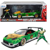 Jada 1/24 Green Ranger & Honda NSX Type R Japan Spec 2002
