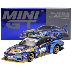 MINI GT 1:64 Nissan Silvia (S15) LB-Super Silhouette #555 Team MINI GT Liberty Walk 2025 Formula Drift