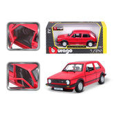 Bburago 1/24 VW Golf MKI GTI 1979 Red or Black