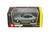 Bburago 1/24 1973 Ford Capri Light Green/Black
