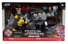 Diorama Scene Optimus Prime, Bumblebee, Starscream & Megatron *Transformers* Figures